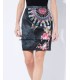 wholesale boho chic skirt suede print floral ethnic 101 idées 370NOZ