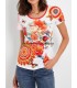 wholesale clothing T-shirt top lace summer floral ethnic 101 idées 436Y